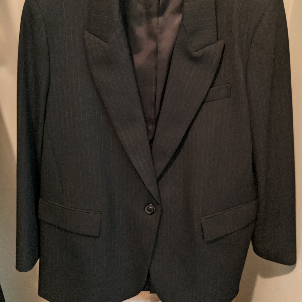 Zara Oversized Pinstripe Blazer